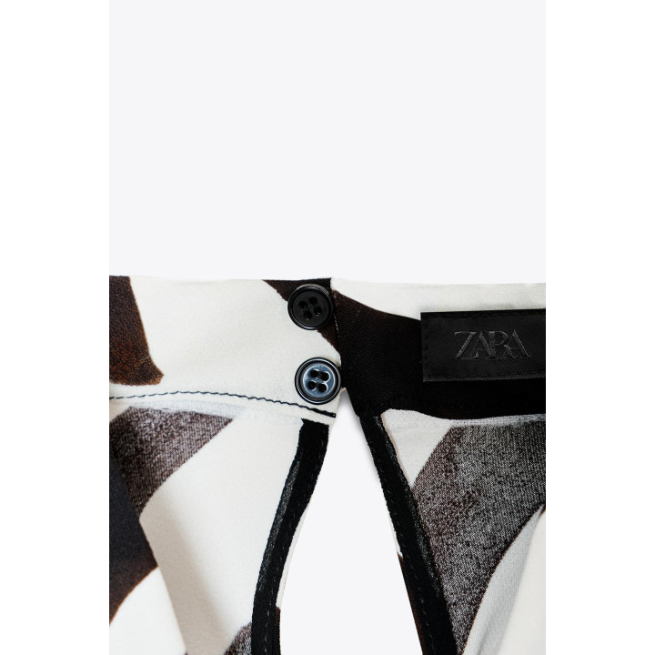 ТОП С ГОРЛОВИНОЙ ХАЛТЕР И АНИМАЛИСТИЧЕСКИМ ПРИНТОМ — ZW COLLECTION