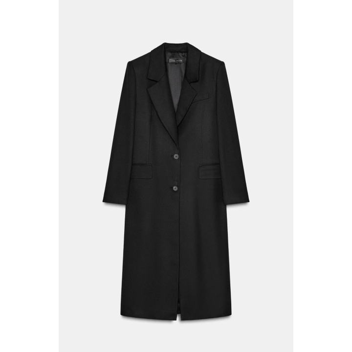 ДЛИННОЕ ПАЛЬТО С ПОДПЛЕЧНИКАМИ