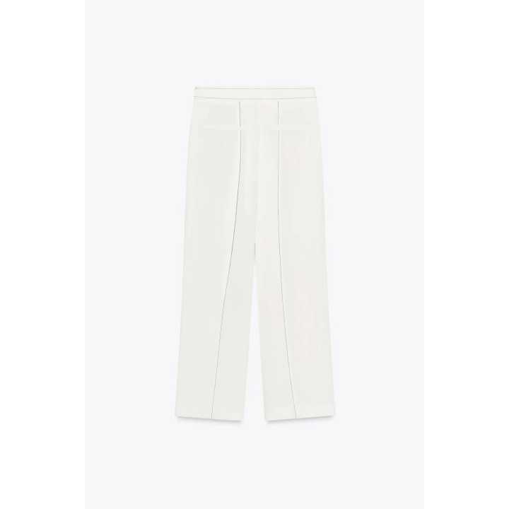 БРЮКИ СО ШЛЕВКАМИ И КОНТРАСТНОЙ СТРОЧКОЙ