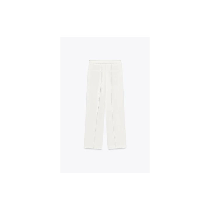 БРЮКИ СО ШЛЕВКАМИ И КОНТРАСТНОЙ СТРОЧКОЙ