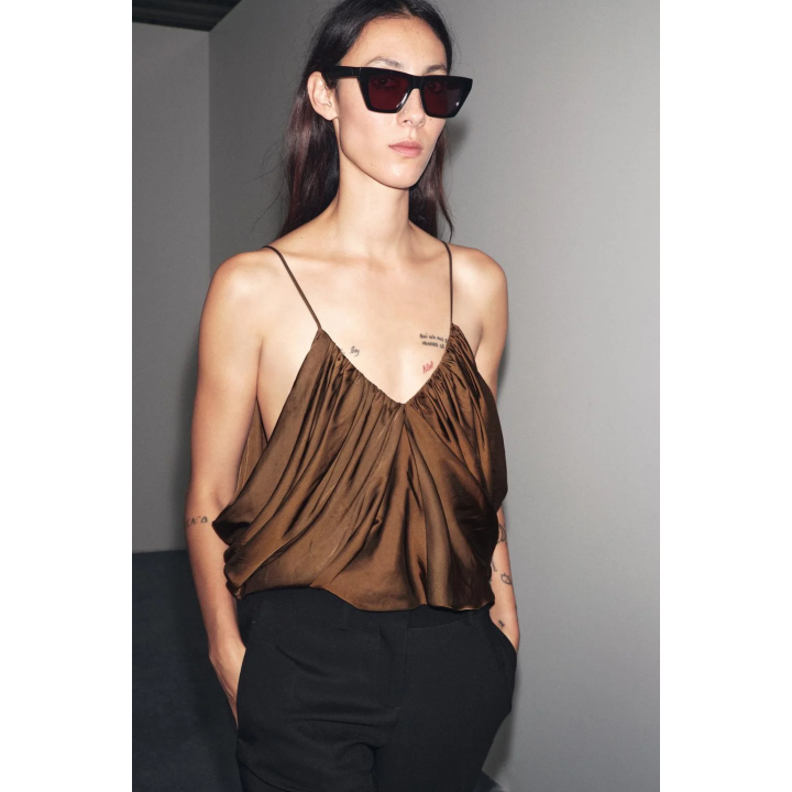 ТОП ИЗ АТЛАСА СО СБОРКАМИ ZW COLLECTION