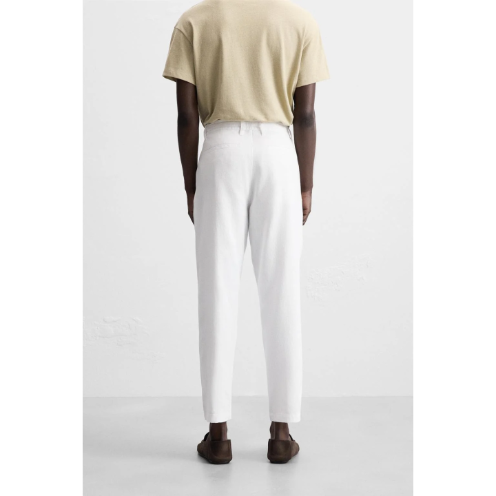 Брюки из льняно-хлопковой смеси