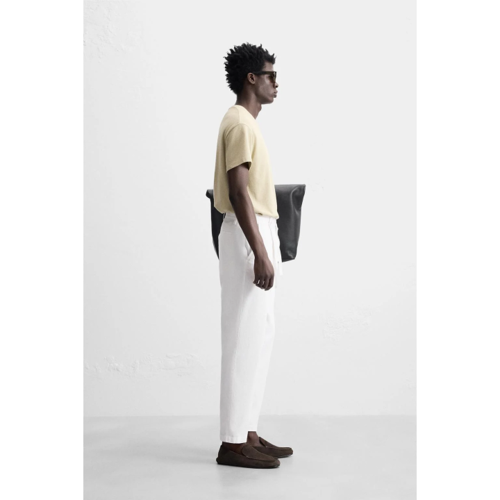 Брюки из льняно-хлопковой смеси