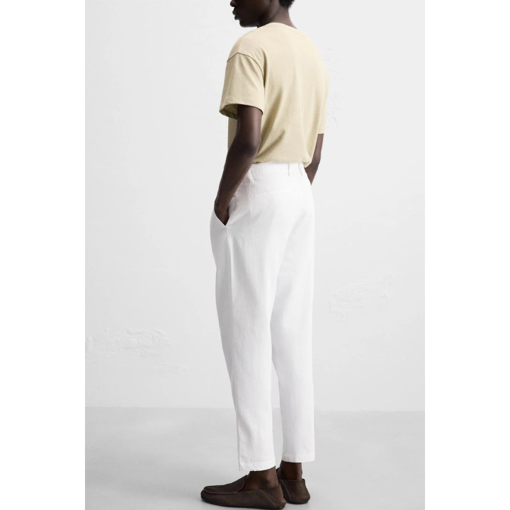 Брюки из льняно-хлопковой смеси