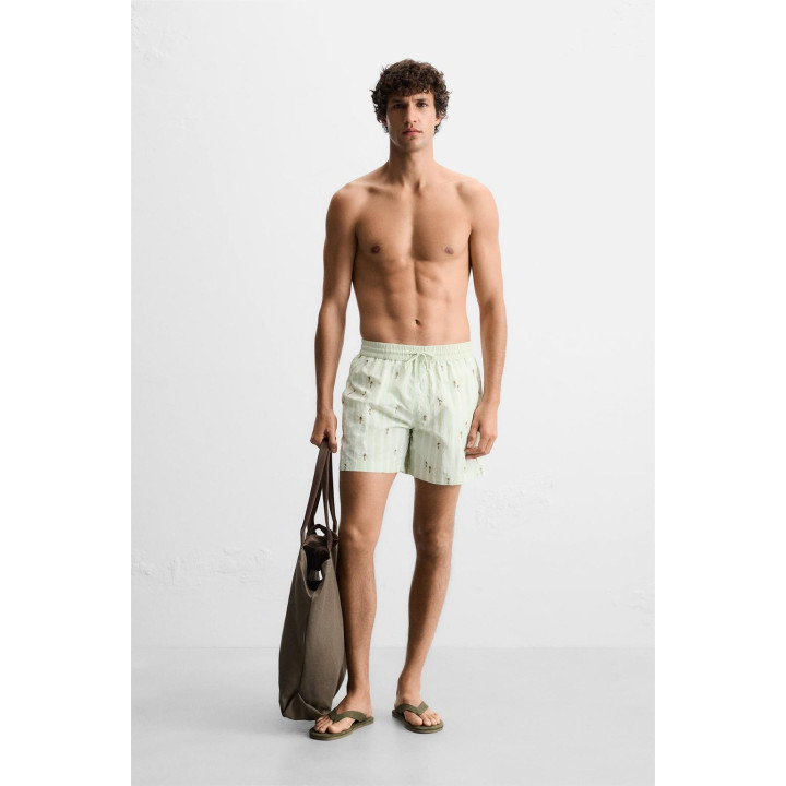 КУПАЛЬНИК СРЕДНЕГО РАЗМЕРА С ВЫШИВКОЙ