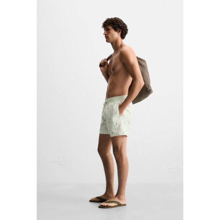 КУПАЛЬНИК СРЕДНЕГО РАЗМЕРА С ВЫШИВКОЙ