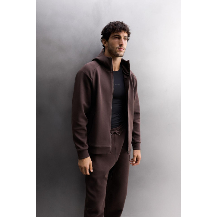 ТЕХНИЧЕСКАЯ ТОЛСТОВКА С КАПЮШОНОМ НА МОЛНИИ