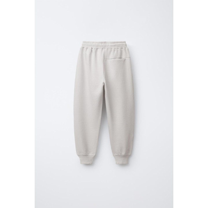 КОМБИНИРОВАННЫЕ БРЮКИ-ДЖОГГЕРЫ ИЗ ВАФЕЛЬНОЙ ТКАНИ