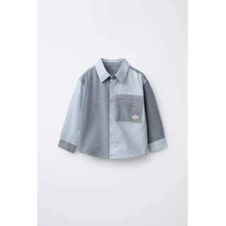 РУБАШКА ПЭЧВОРК OXFORD С КАРМАНОМ