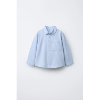 ОДНОТОННАЯ РУБАШКА С КАРМАНОМ