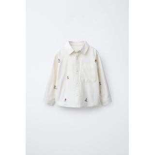 РУБАШКА SOFT TOUCH С ВЫШИВКОЙ «ЛЫЖНИКИ»