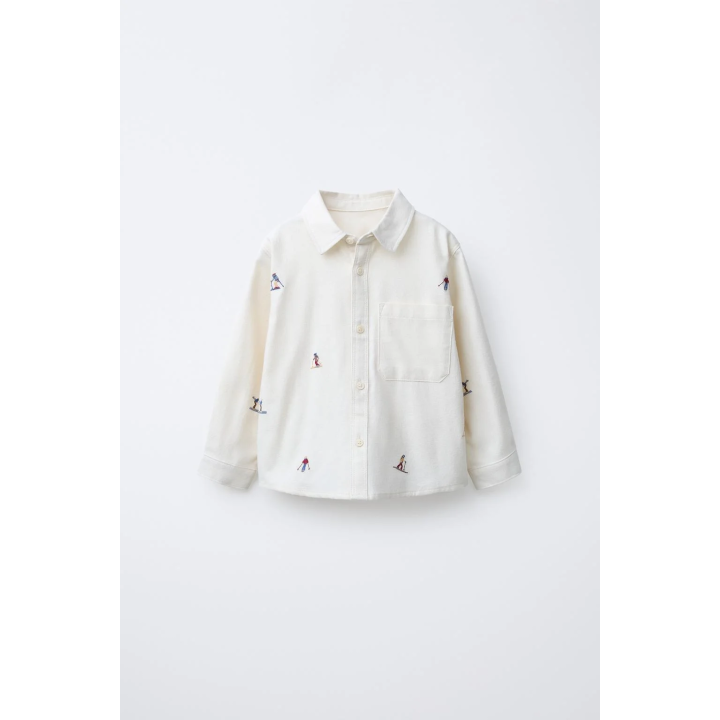 РУБАШКА SOFT TOUCH С ВЫШИВКОЙ «ЛЫЖНИКИ»