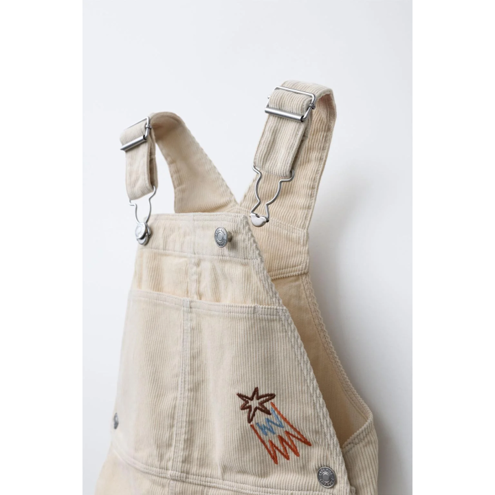 ДЛИННЫЙ ВЕЛЬВЕТОВЫЙ КОМБИНЕЗОН С ВЫШИВКОЙ