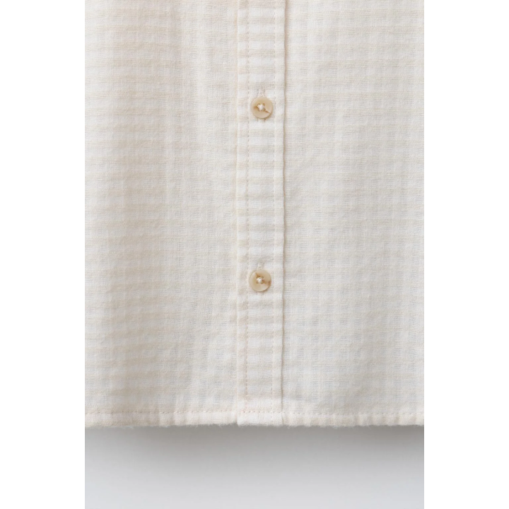 Рубашка с текстурой и вышитыми деревьями