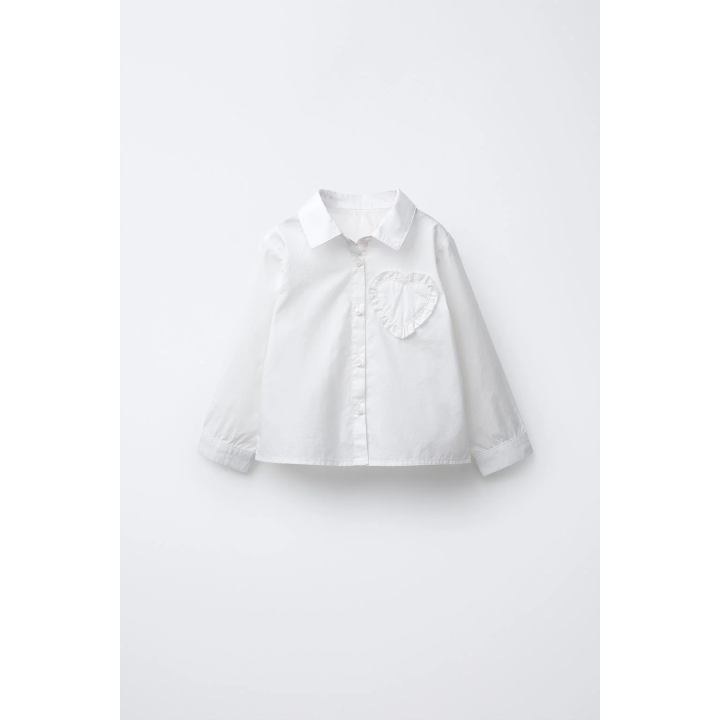 РУБАШКА С НАШИВКОЙ «СЕРДЦЕ»