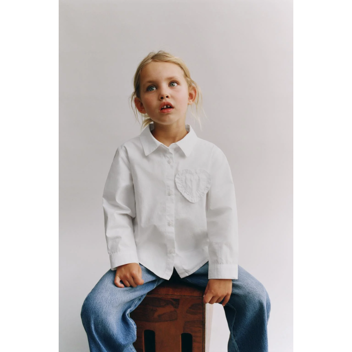 РУБАШКА С НАШИВКОЙ «СЕРДЦЕ»