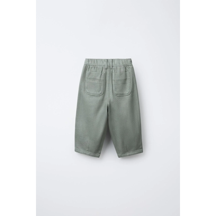 БРЮКИ ИЗ МЯГКОЙ ТКАНИ С ЗАЩИПАМИ