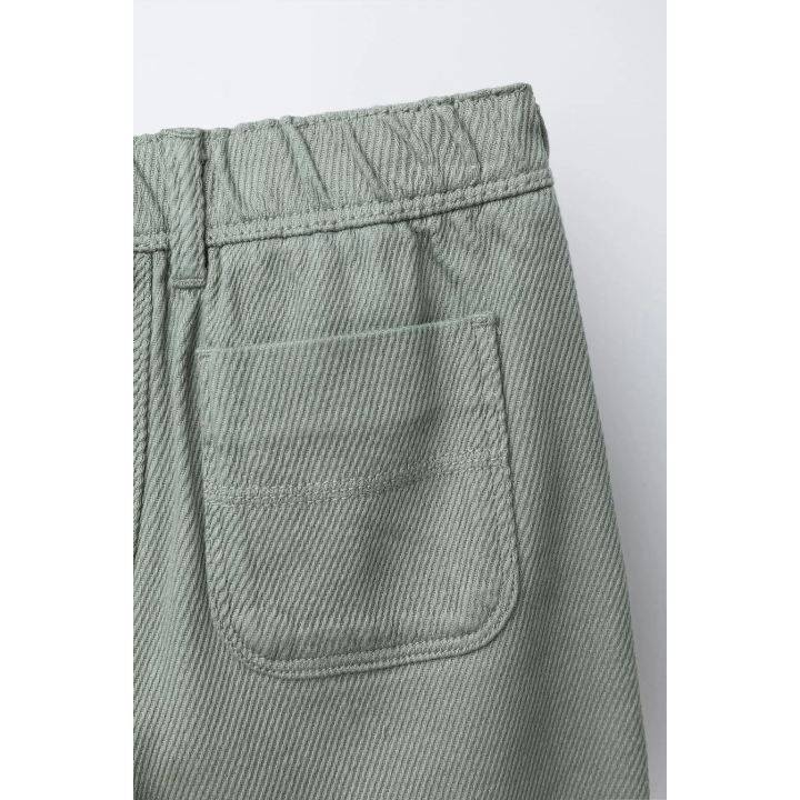 БРЮКИ ИЗ МЯГКОЙ ТКАНИ С ЗАЩИПАМИ