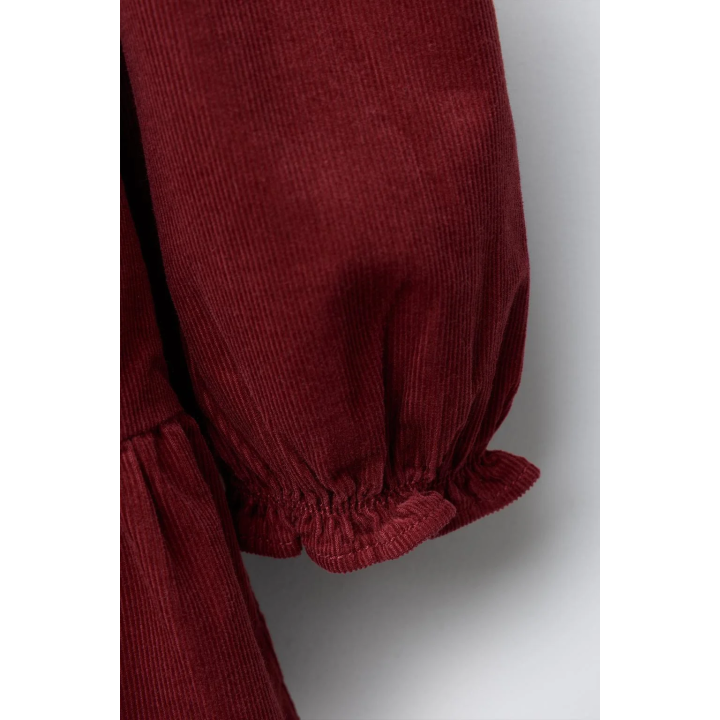 Платье из шнуровки с оборками и вышивкой schiffli