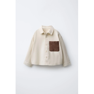 РУБАШКА В КЛЕТКУ С КАРМАНОМ