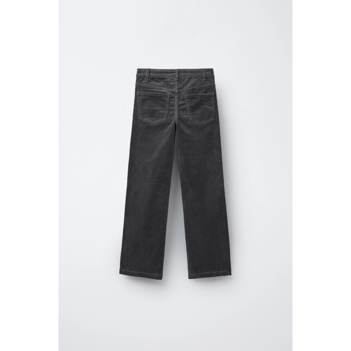 БРЮКИ STRAIGHT ИЗ ВЕЛЬВЕТА С ЗАКЛЕПКАМИ