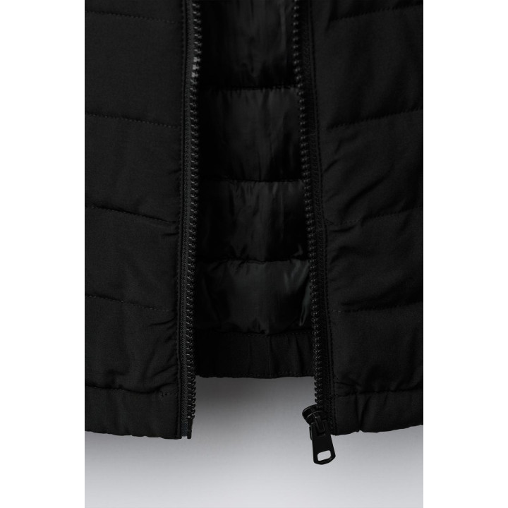 УЛЬТРАЛЕГКАЯ КОМБИНИРОВАННАЯ КУРТКА С ЭФФЕКТОМ НЕОПРЕНА