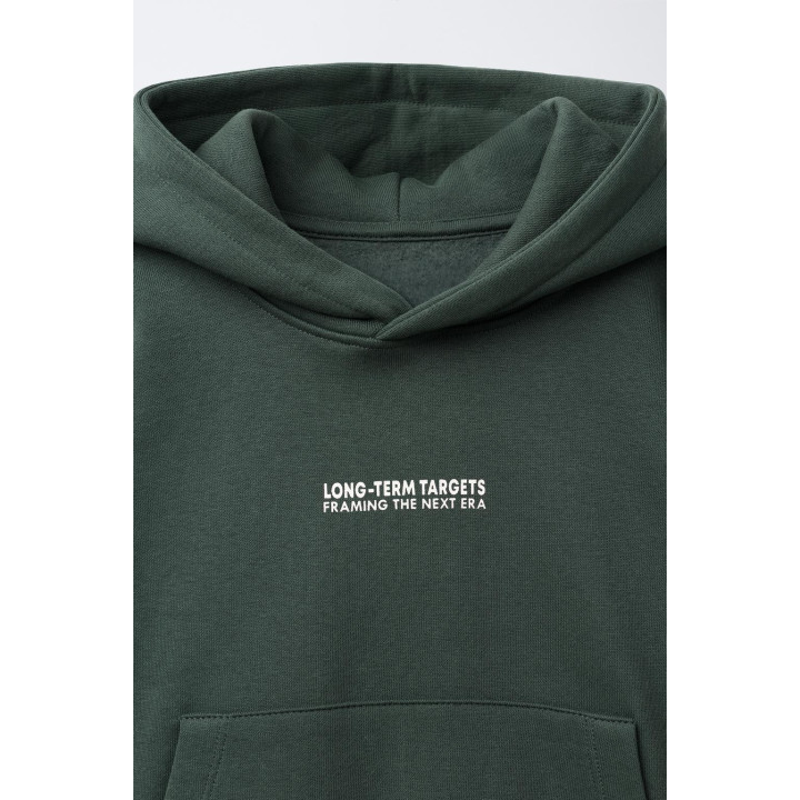 КОМПЛЕКТ ИЗ ТОЛСТОВКИ С КАПЮШОНОМ И БРЮК-ДЖОГГЕРОВ С НАШИВКАМИ