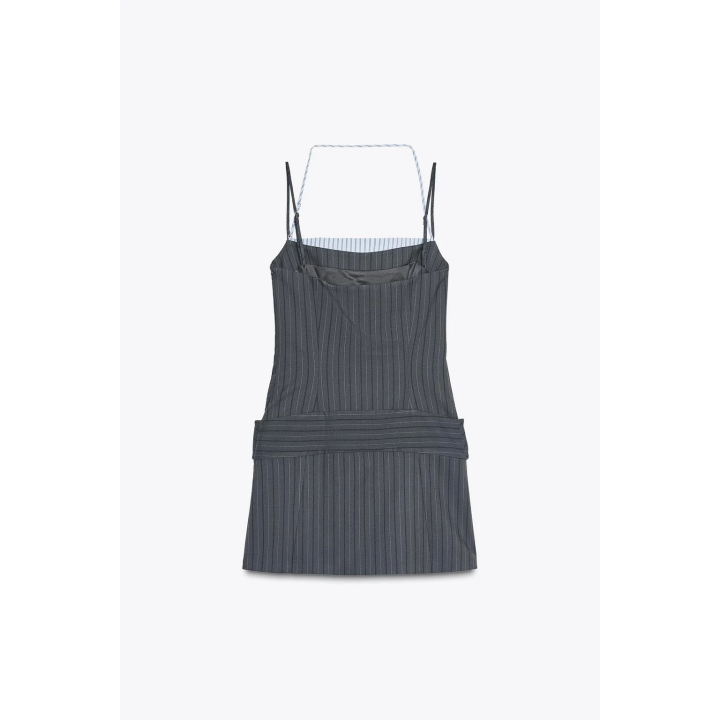 КОМБИНИРОВАННОЕ ПЛАТЬЕ В ПОЛОСКУ