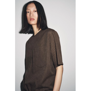 ТОП В ПОЛОСКУ ИЗ СМЕСОВОГО ЛЬНА — ZW COLLECTION