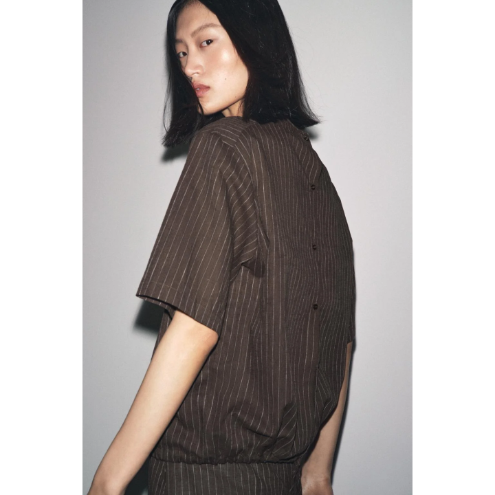 ТОП В ПОЛОСКУ ИЗ СМЕСОВОГО ЛЬНА — ZW COLLECTION