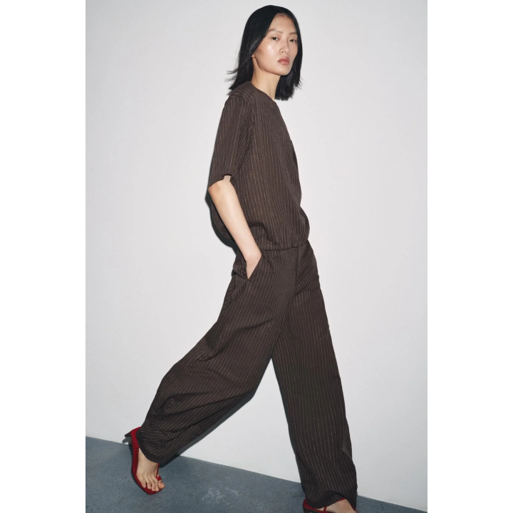 ТОП В ПОЛОСКУ ИЗ СМЕСОВОГО ЛЬНА — ZW COLLECTION