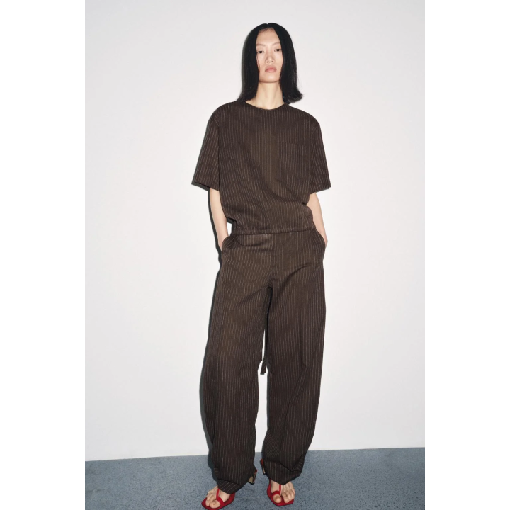 ТОП В ПОЛОСКУ ИЗ СМЕСОВОГО ЛЬНА — ZW COLLECTION