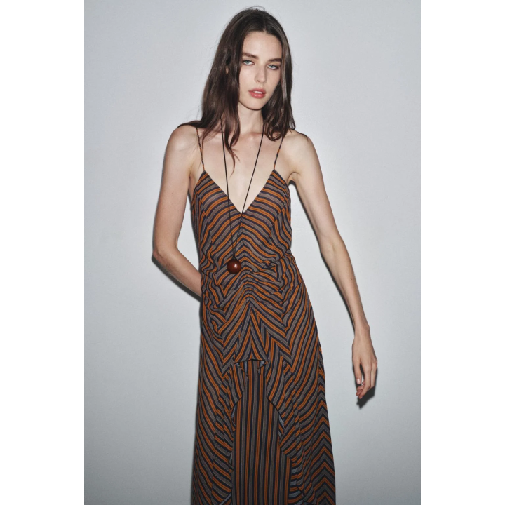 ПЛАТЬЕ-КОМБИНАЦИЯ В ПОЛОСКУ — ZW COLLECTION