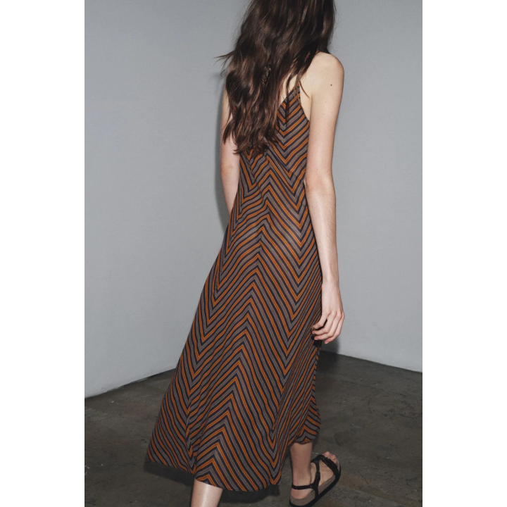 ПЛАТЬЕ-КОМБИНАЦИЯ В ПОЛОСКУ — ZW COLLECTION