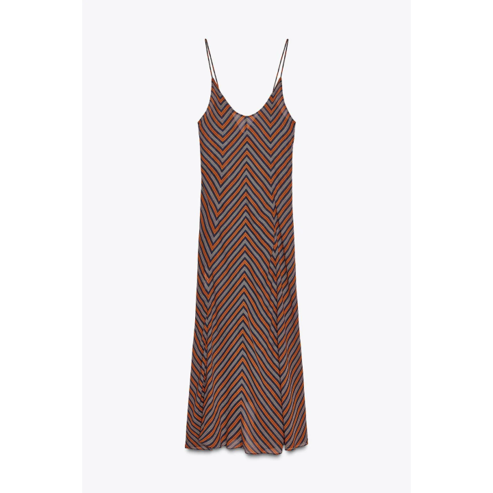 ПЛАТЬЕ-КОМБИНАЦИЯ В ПОЛОСКУ — ZW COLLECTION