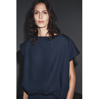 ТОП ИЗ ЛЬНЯНОЙ ТКАНИ С ЗАВЯЗКАМИ — ZW COLLECTION