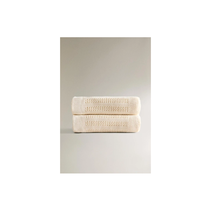 OPENWORK COTTON BABY BLANKET