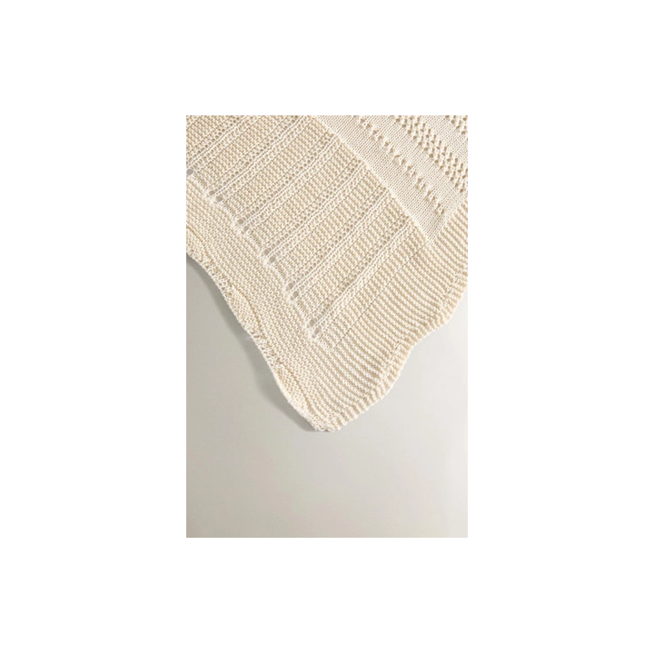OPENWORK COTTON BABY BLANKET