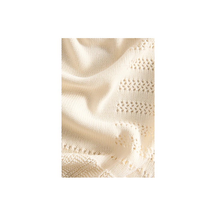 OPENWORK COTTON BABY BLANKET