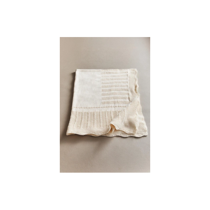 OPENWORK COTTON BABY BLANKET