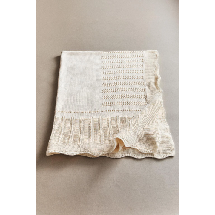 OPENWORK COTTON BABY BLANKET