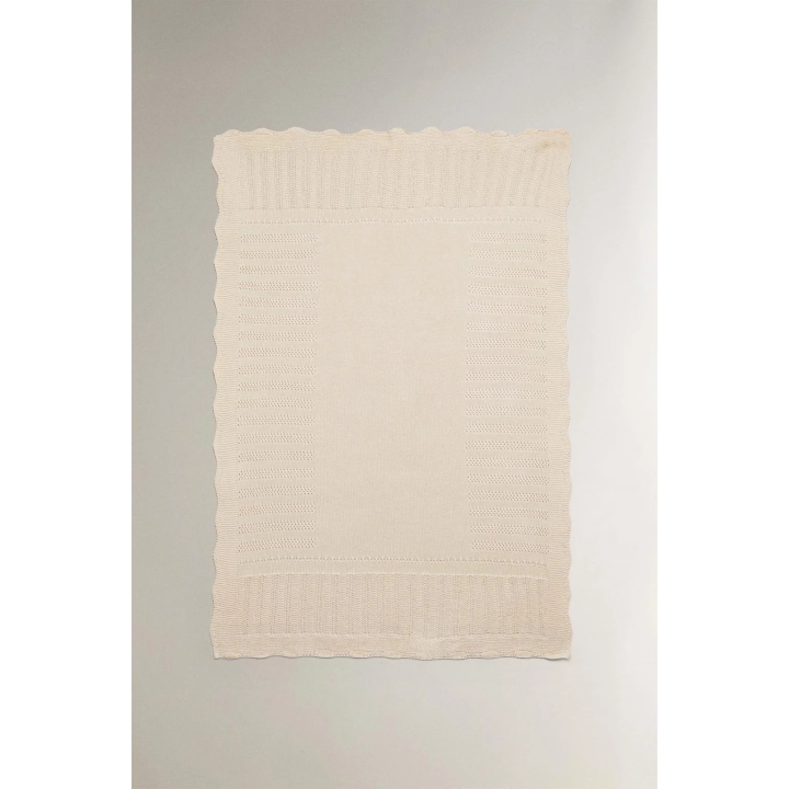 OPENWORK COTTON BABY BLANKET