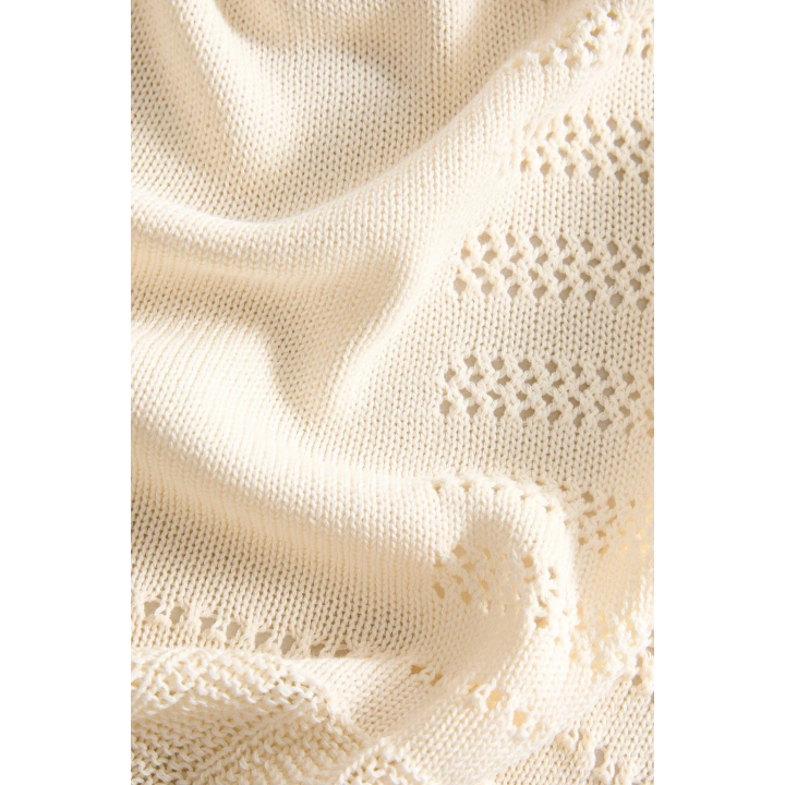 OPENWORK COTTON BABY BLANKET