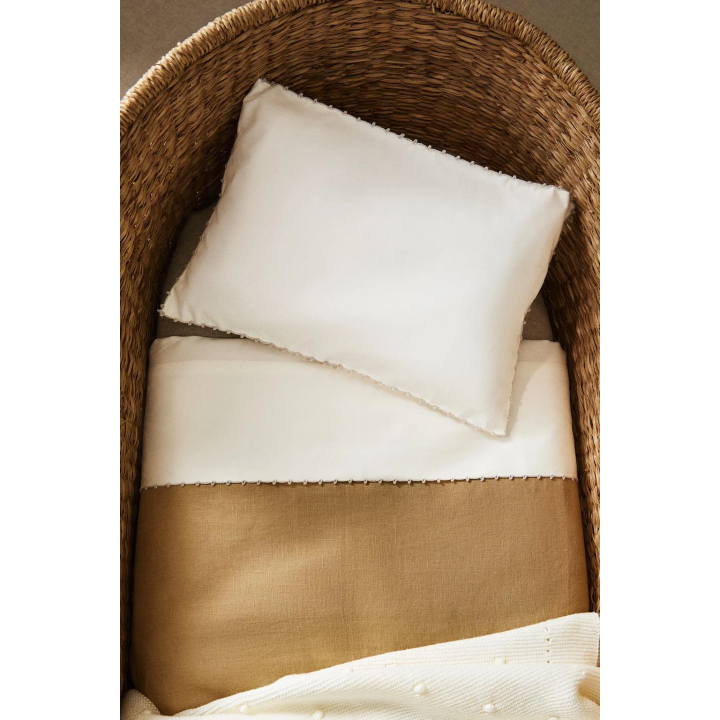 MINI COT SHEET SET WITH TRIM