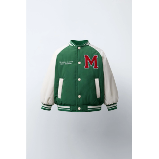 БОМБЕР В СТИЛЕ ВАРСИТИ С ВЫШИВКОЙ