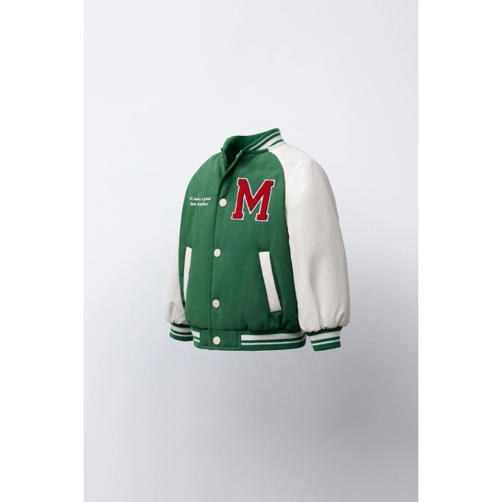 БОМБЕР В СТИЛЕ ВАРСИТИ С ВЫШИВКОЙ