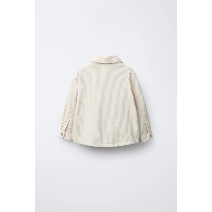 ВЕЛЬВЕТОВАЯ КУРТКА-РУБАШКА С КЛЕТЧАТОЙ ПОДКЛАДКОЙ