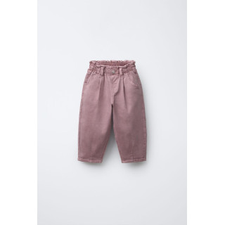 Багги-брюки с карманами в форме сердца из твила