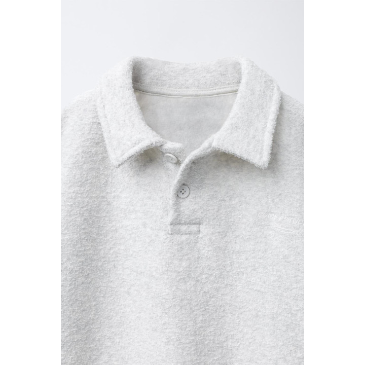 Набор поло и широких брюк с текстурой