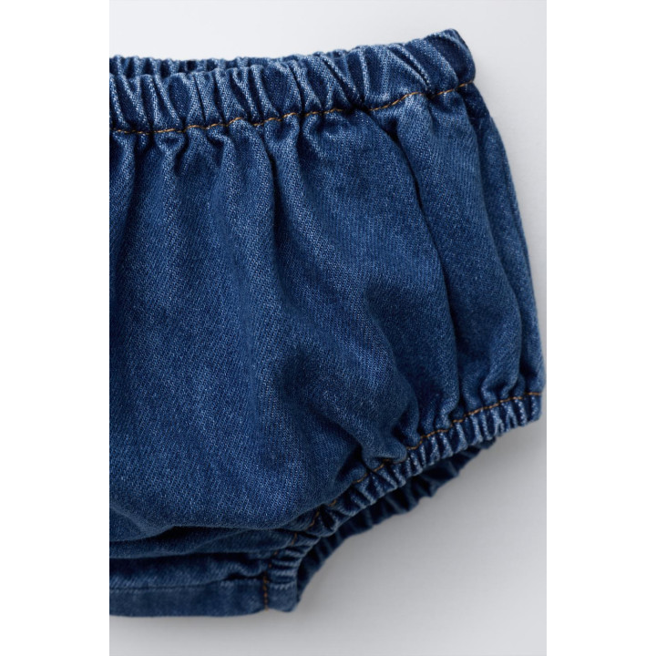 ДЖИНСОВЫЙ САРАФАН И ТРУСИКИ